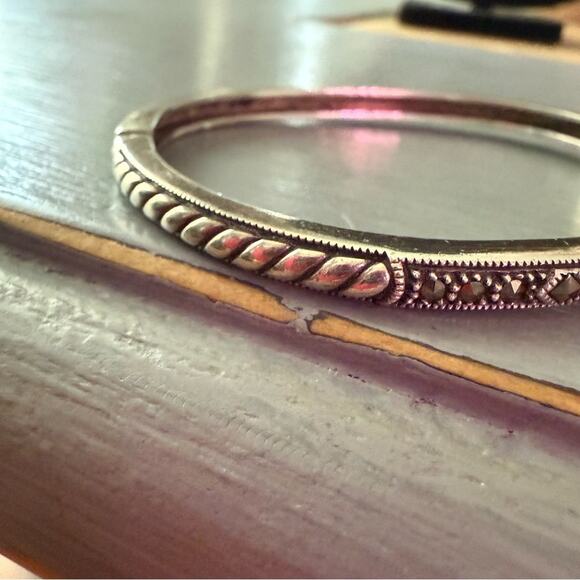 Judith Jack 925 Sterling Silver Bangle Bracelet - Picture 7 of 10